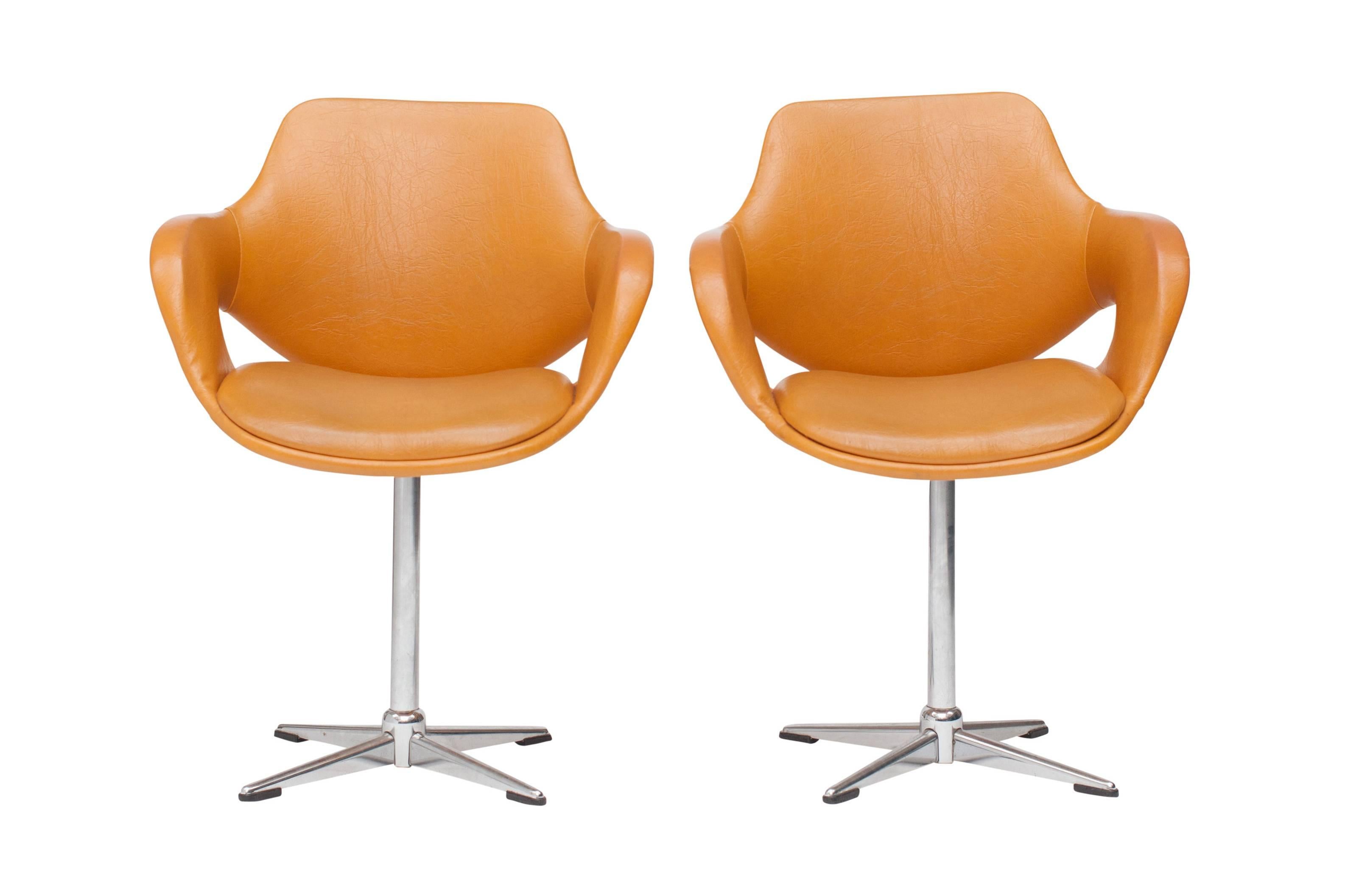 Boris Tabacoff style Mid-Century modern Swivel Chairs 2