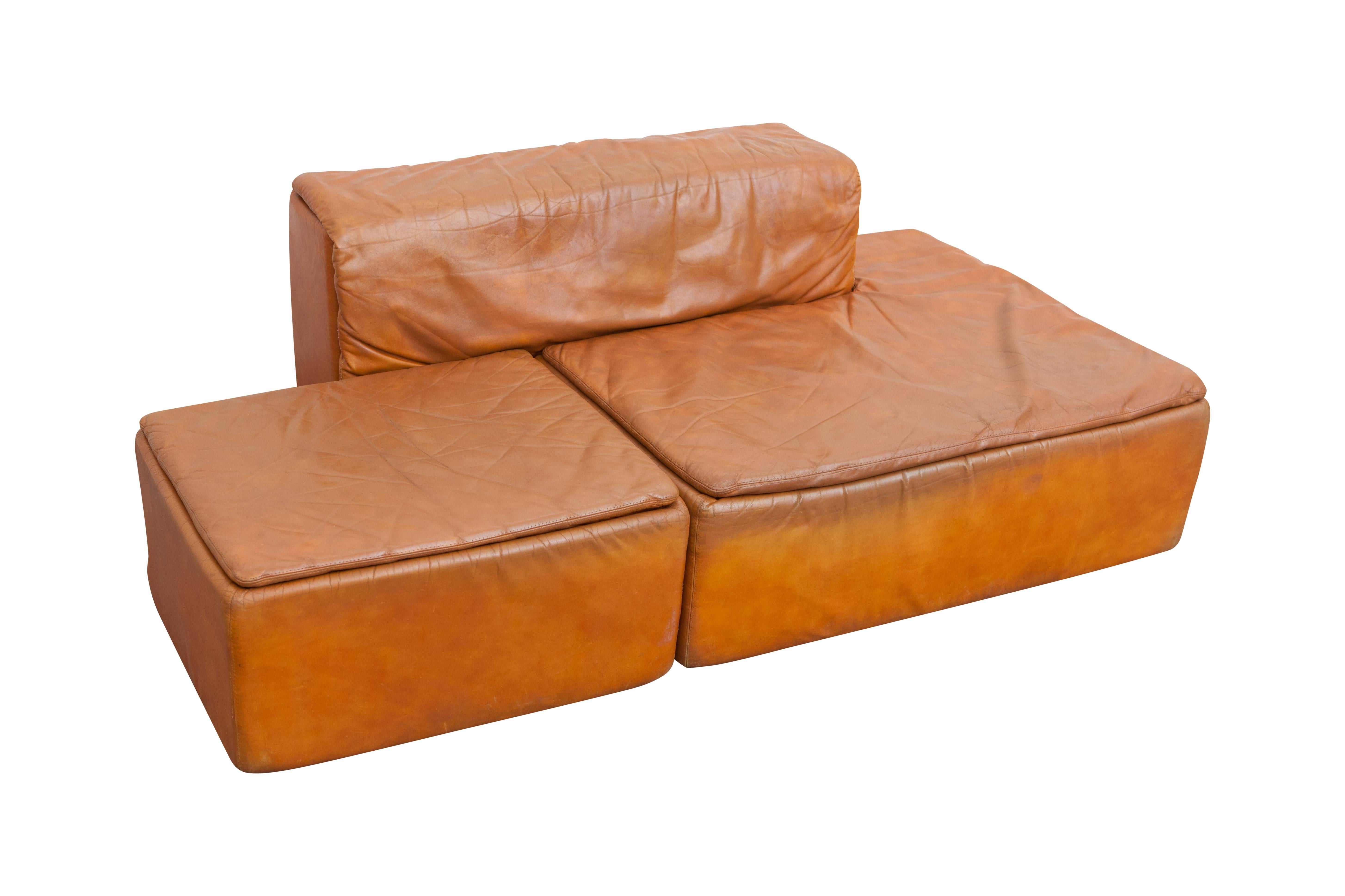 Modular Set of “Paione” Leather Sofa’s by Claudio Salocchi for Sormani 5
