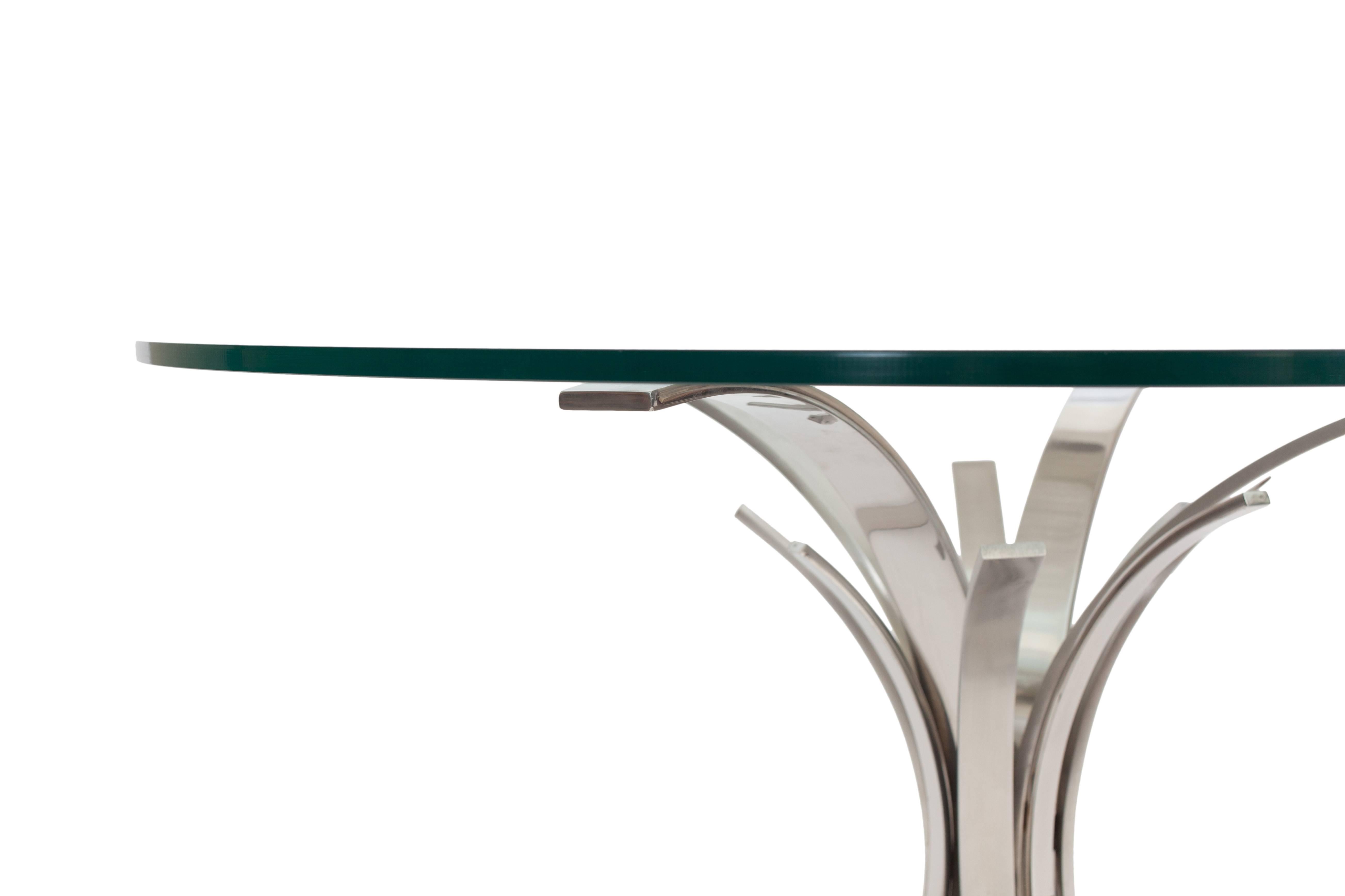 Mid-Century Modern Maria Pergay Gerbe Glass Dining Table