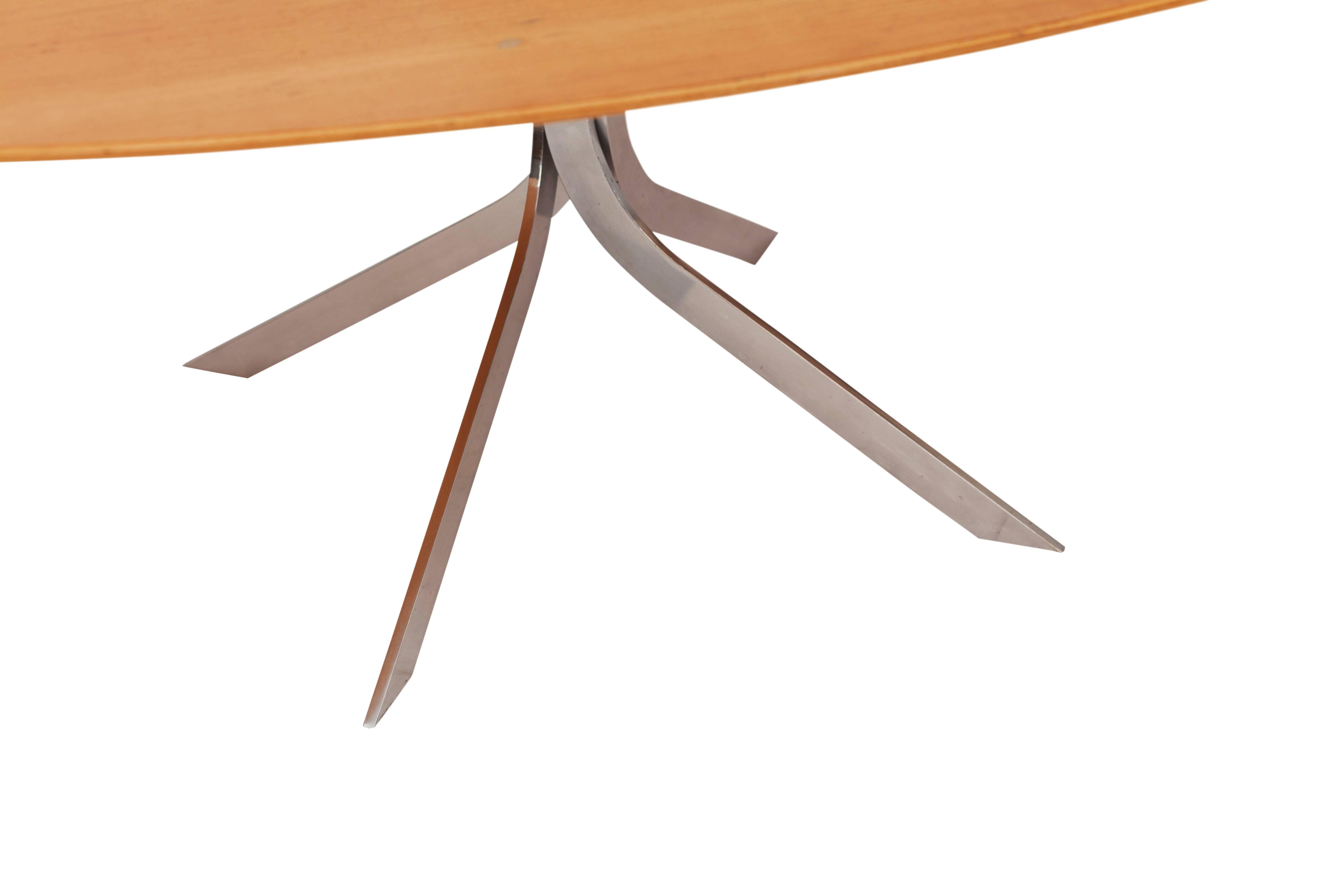 oval mid century coffee table