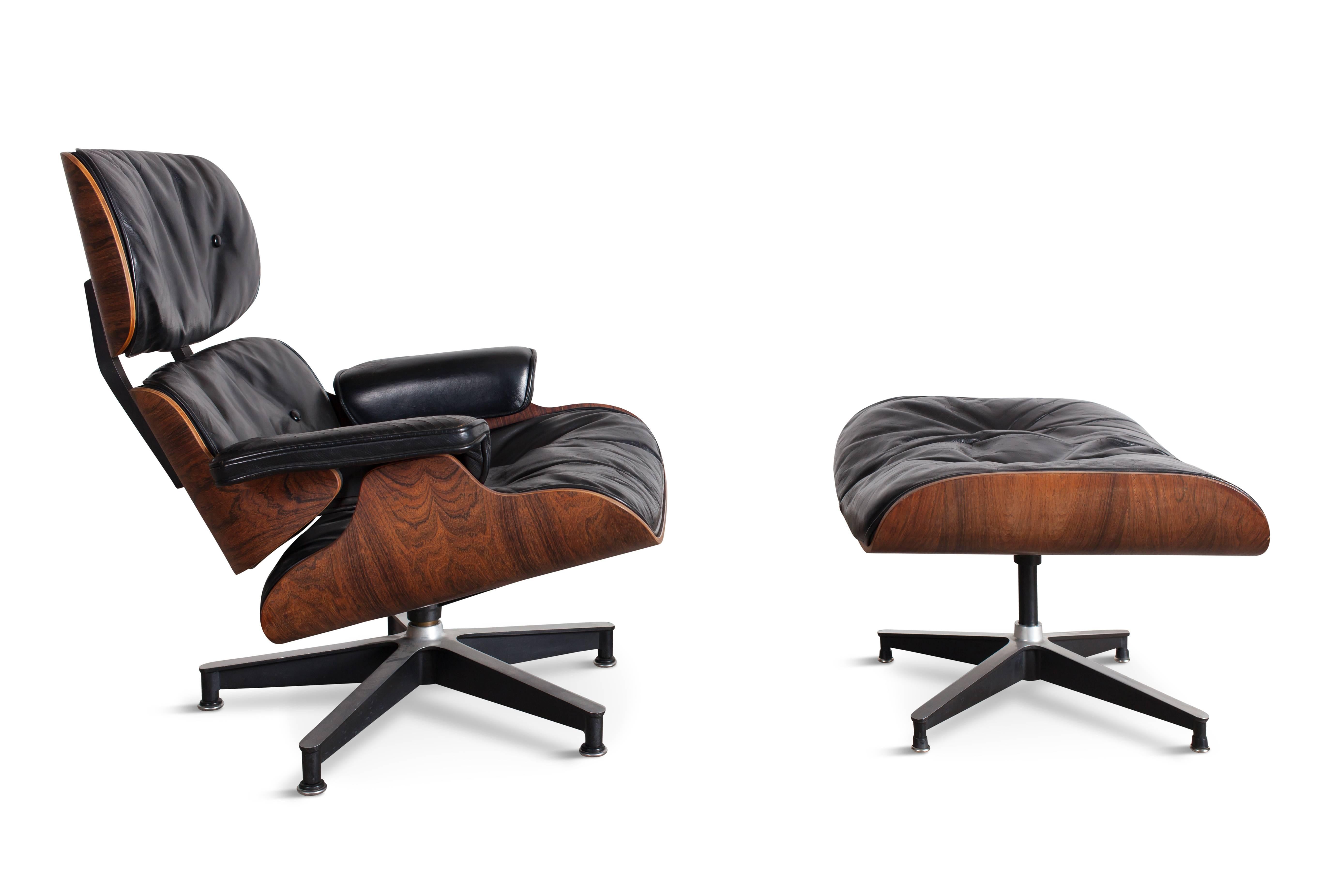 Eames Lounge Chair & Ottoman - 1st Edition In Excellent Condition In Antwerp, BE