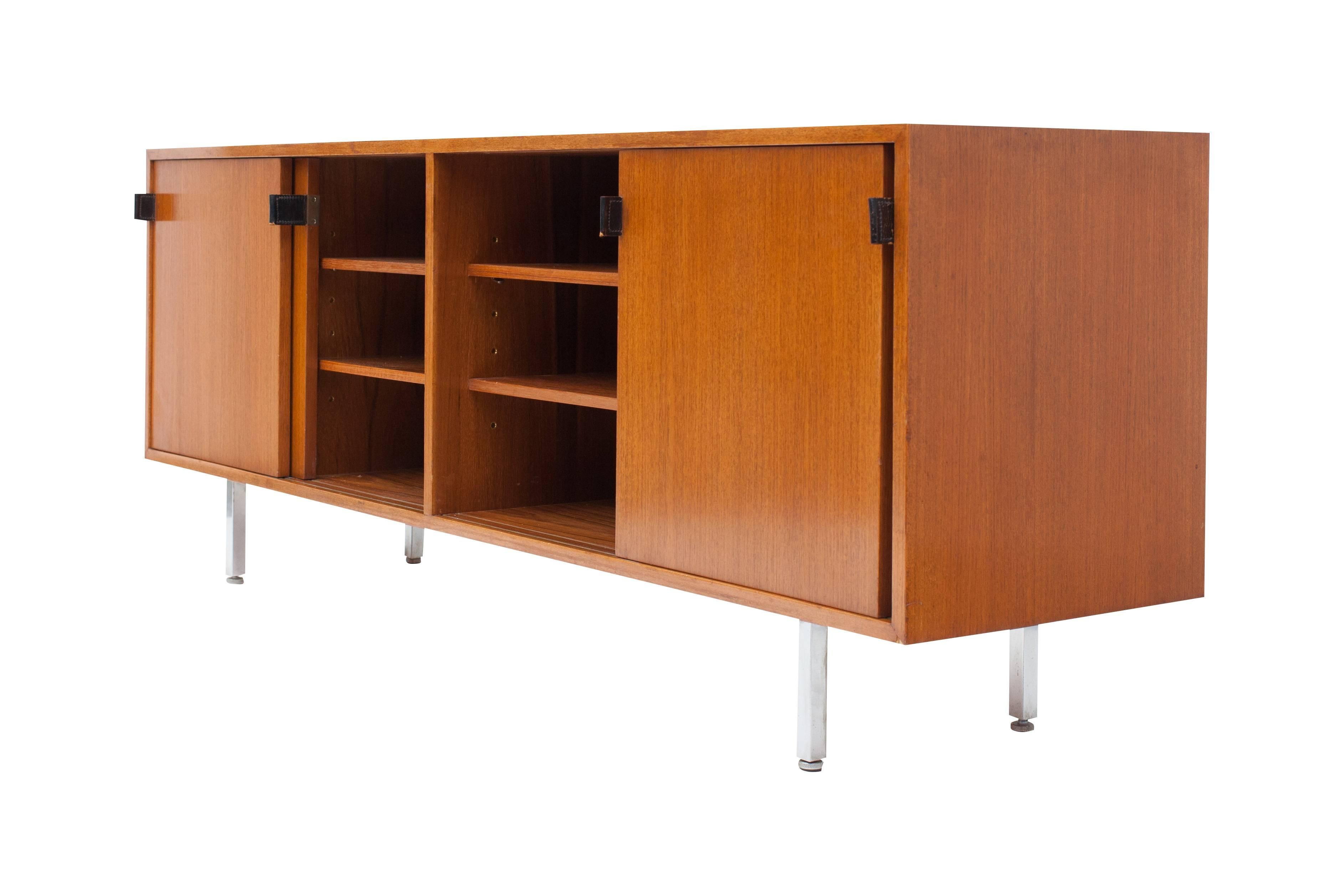 Florence Knoll Credenza in Teak , Manufactured by De Coene, 1950s 2