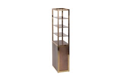 Maison Jansen Copper and Brass Vitrine Display Cabinet