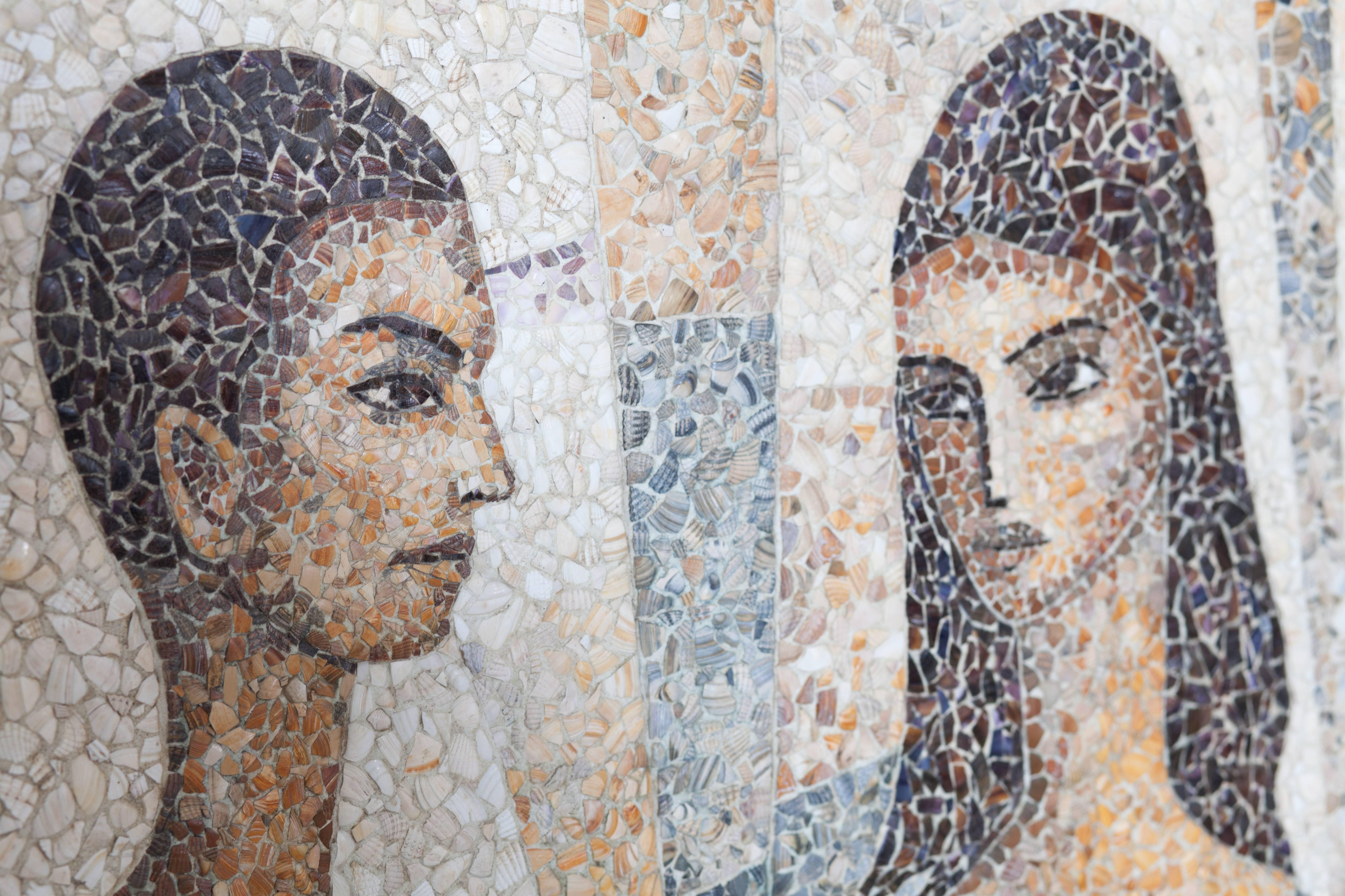 Mosaïc Artwork in Shell by Manuel Iturri 1