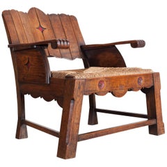 Antique Arts & Crafts Lounge Chair