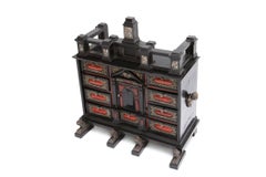 Flemish Cabinet from Antwerp, Ebony Nickel and Bronze, 17th Century