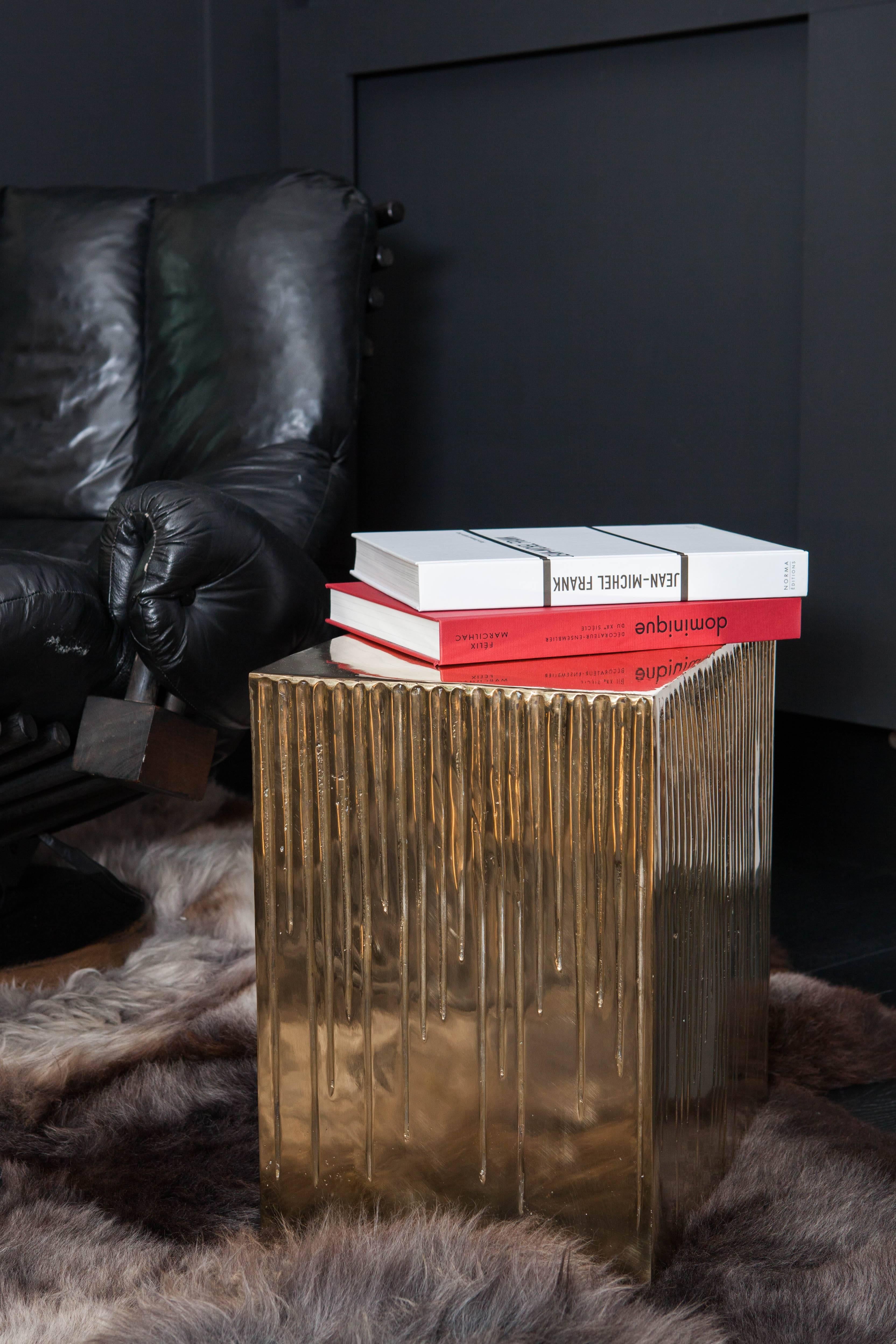 Bronze Hollywood Regency Stool by Studio Goldwood 3