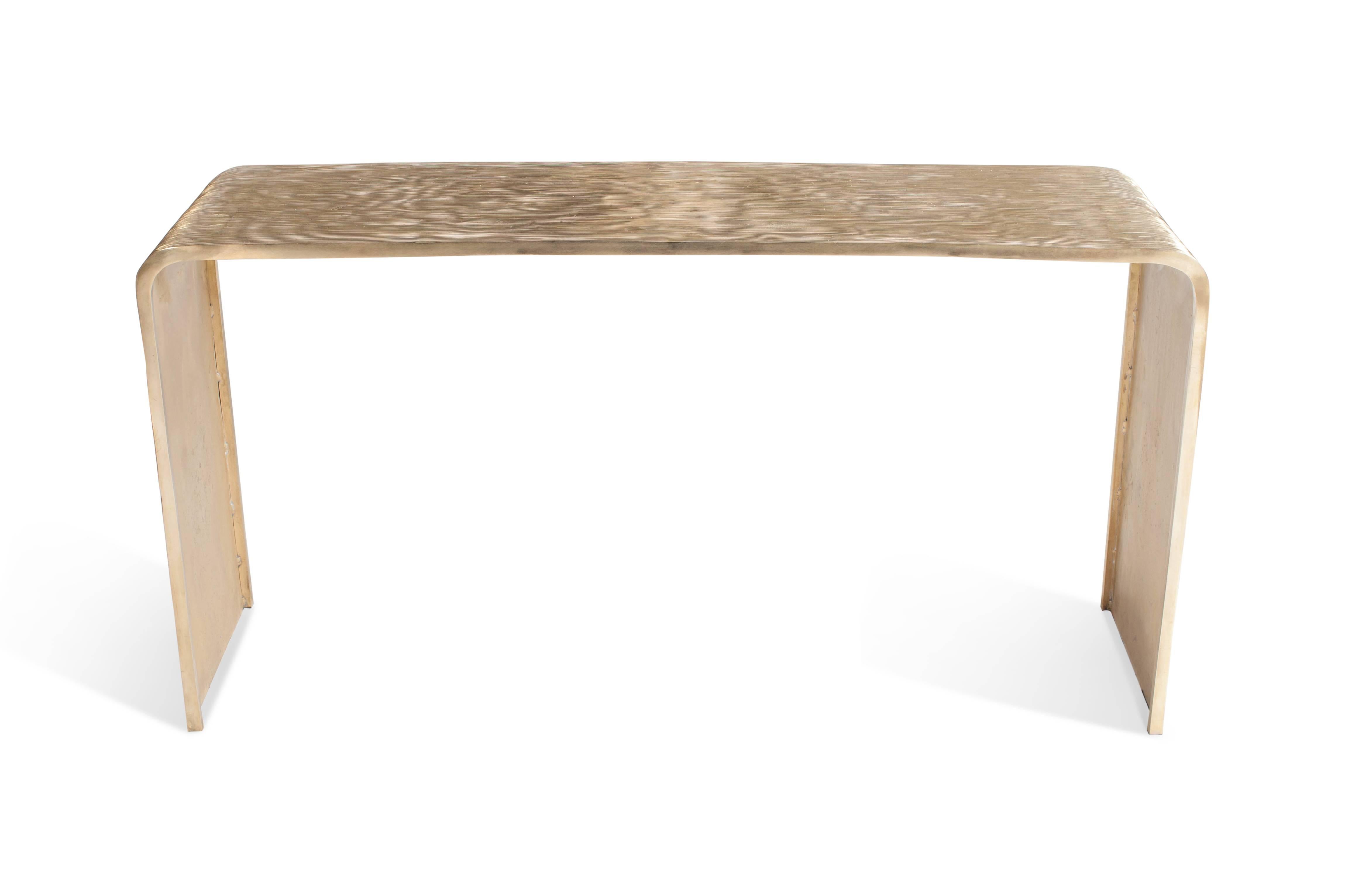Hollywood Regency Bronze Console Table  by Studio Goldwood 2
