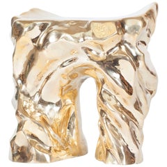 Bronze-Skulptur-Hocker „Lava“ von Studio Goldwood