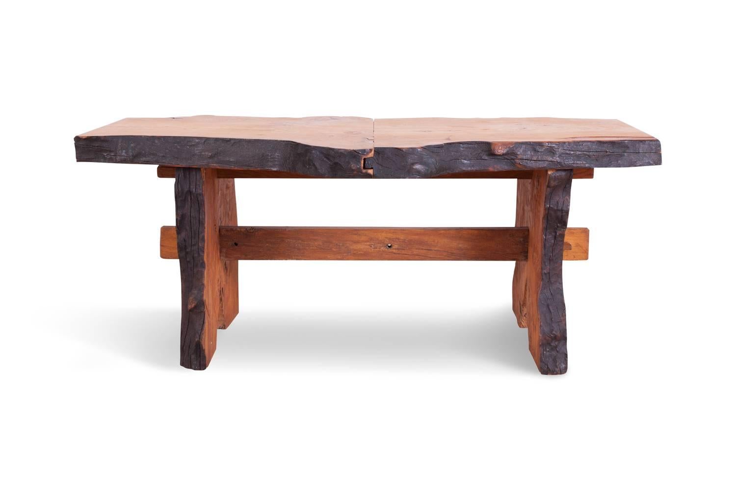 Mid-20th Century Mid-Century Modern Wabi Sabi Dining Table and Chairs in the Style of Nakashima