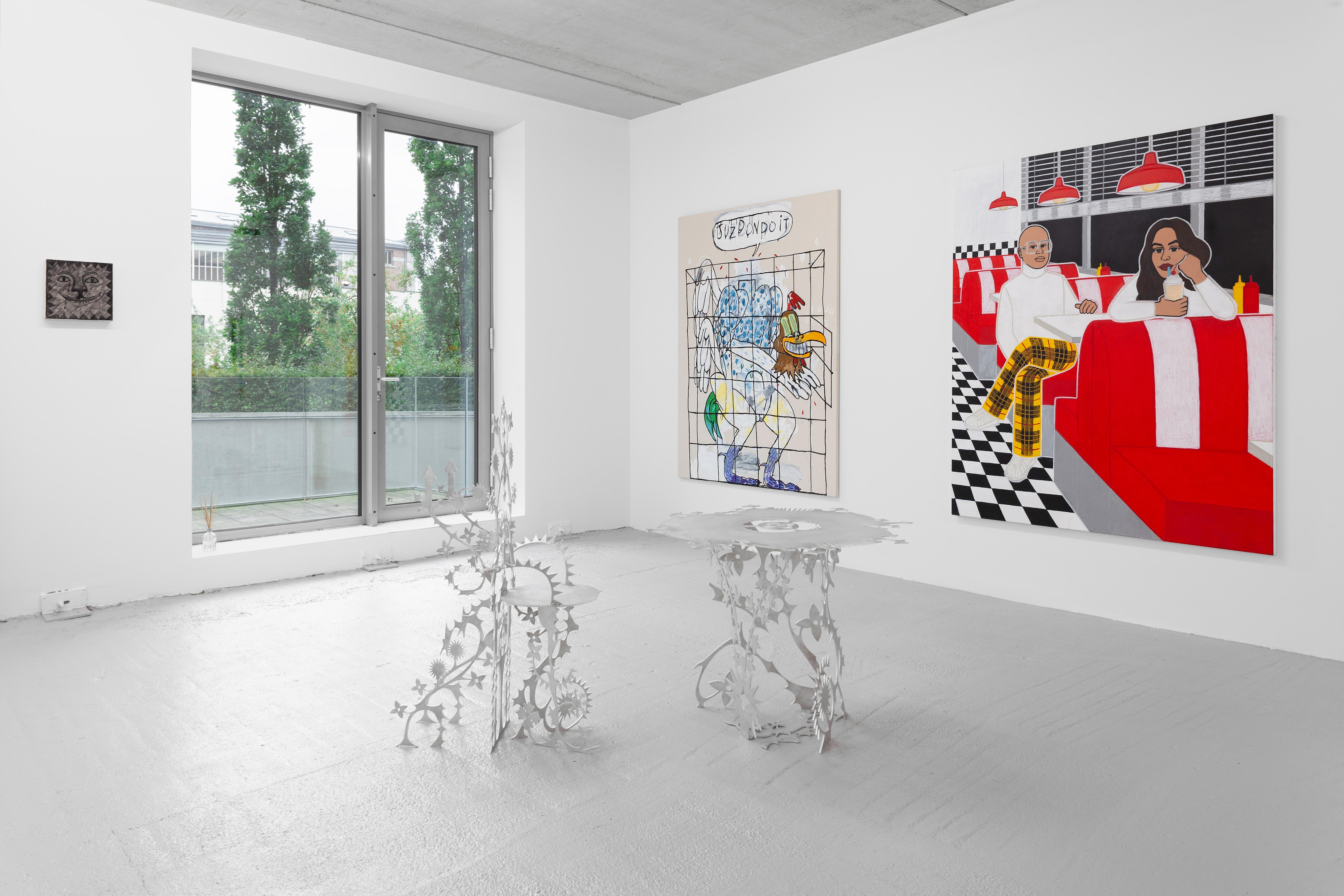 'Ornamentum 1' 6mm Lasered Aluminium Chair Orson Van Beek & Quinten Mestdagh For Sale 9