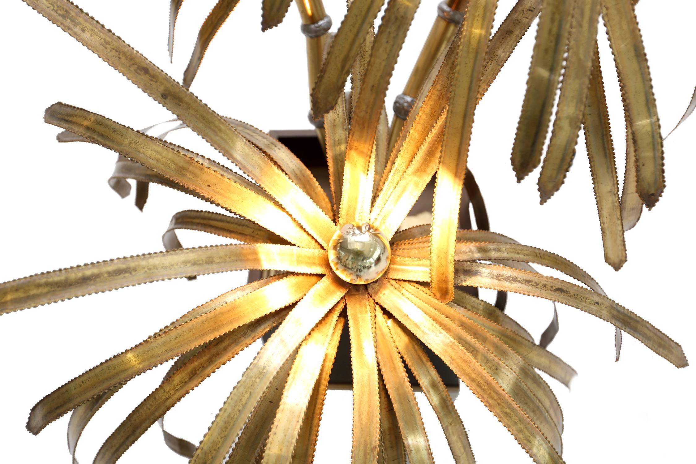 Mid-Century Modern BRASS PALM TREE Floor Lamp