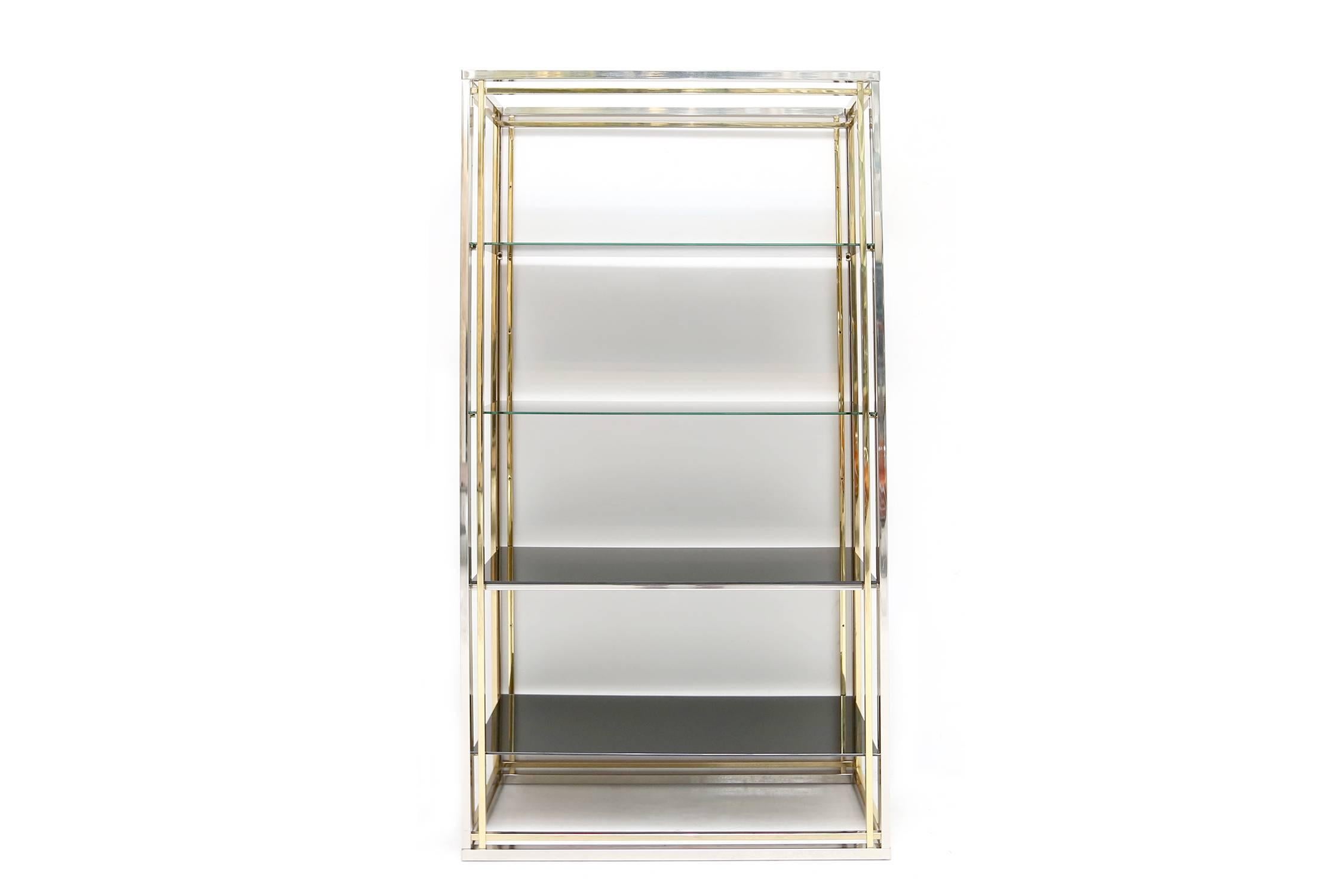 BRASS & CHROME Etagere In Excellent Condition In Antwerp, BE