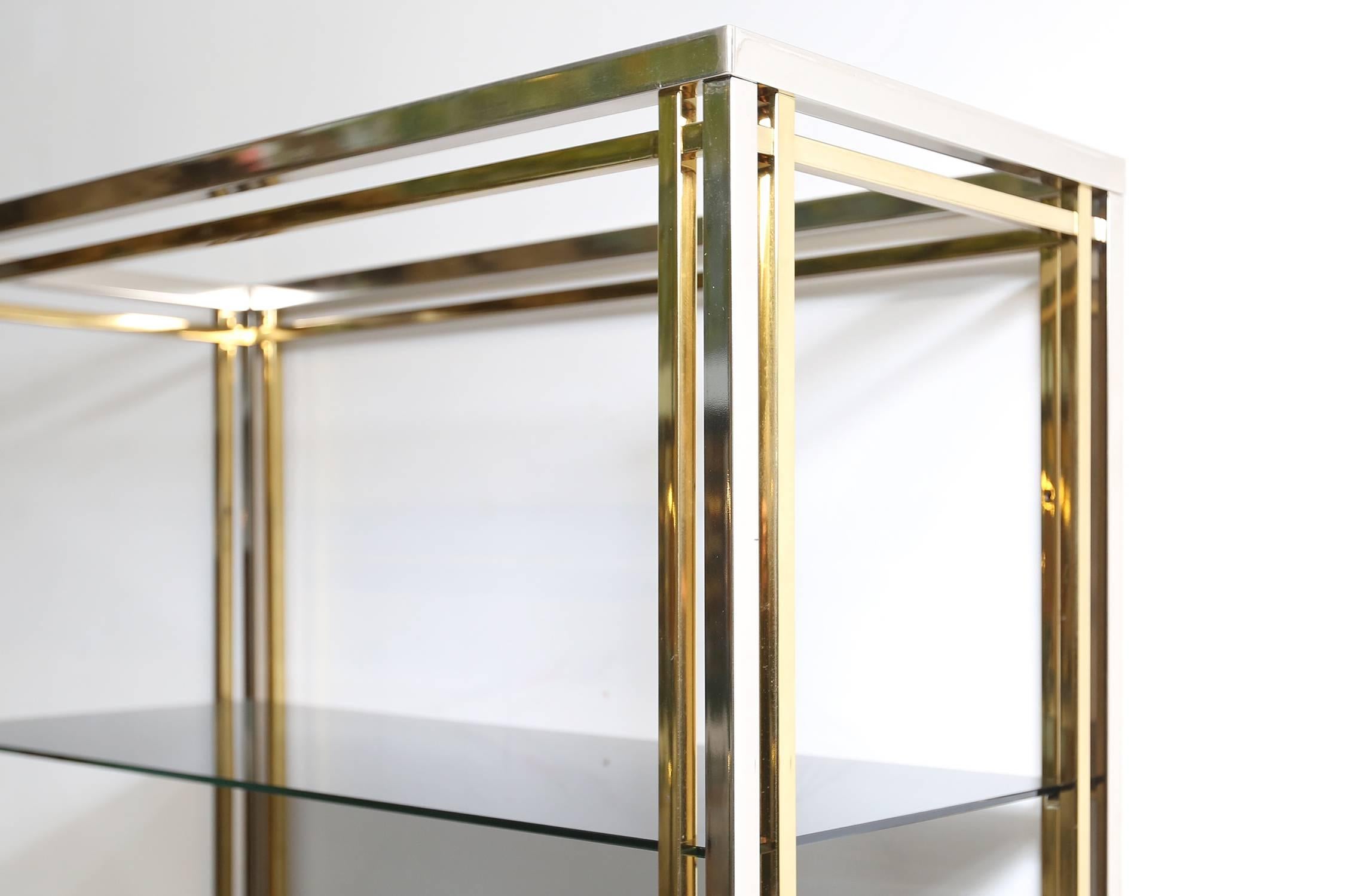 Late 20th Century BRASS & CHROME Etagere