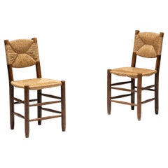"Bauche" Dining Chairs by Charlotte Perriand for Steph Simon, France, 1950s