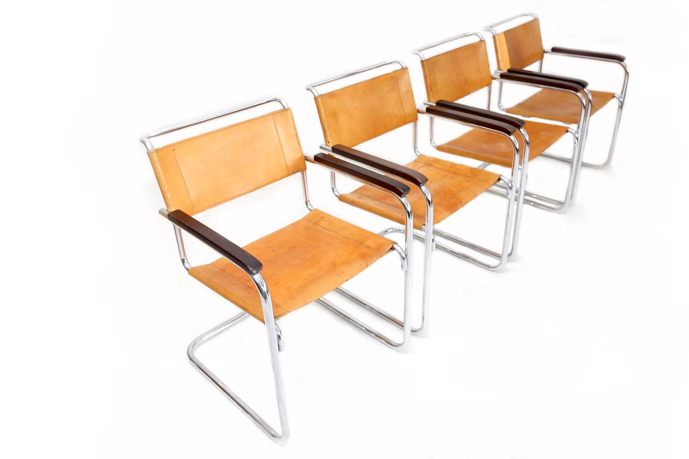 STUNNING SET OF B34 MARCEL BREUER Chairs In Excellent Condition In Antwerp, BE