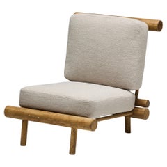 Vintage Low Easy Chairs by Charlotte Perriand for La Cachette, France, 1960s
