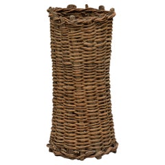 Handwoven Rural Basket, France 19th Century