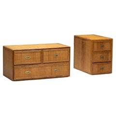 Cassettiera in bambù di Vivai del Sud, Italia, anni '70