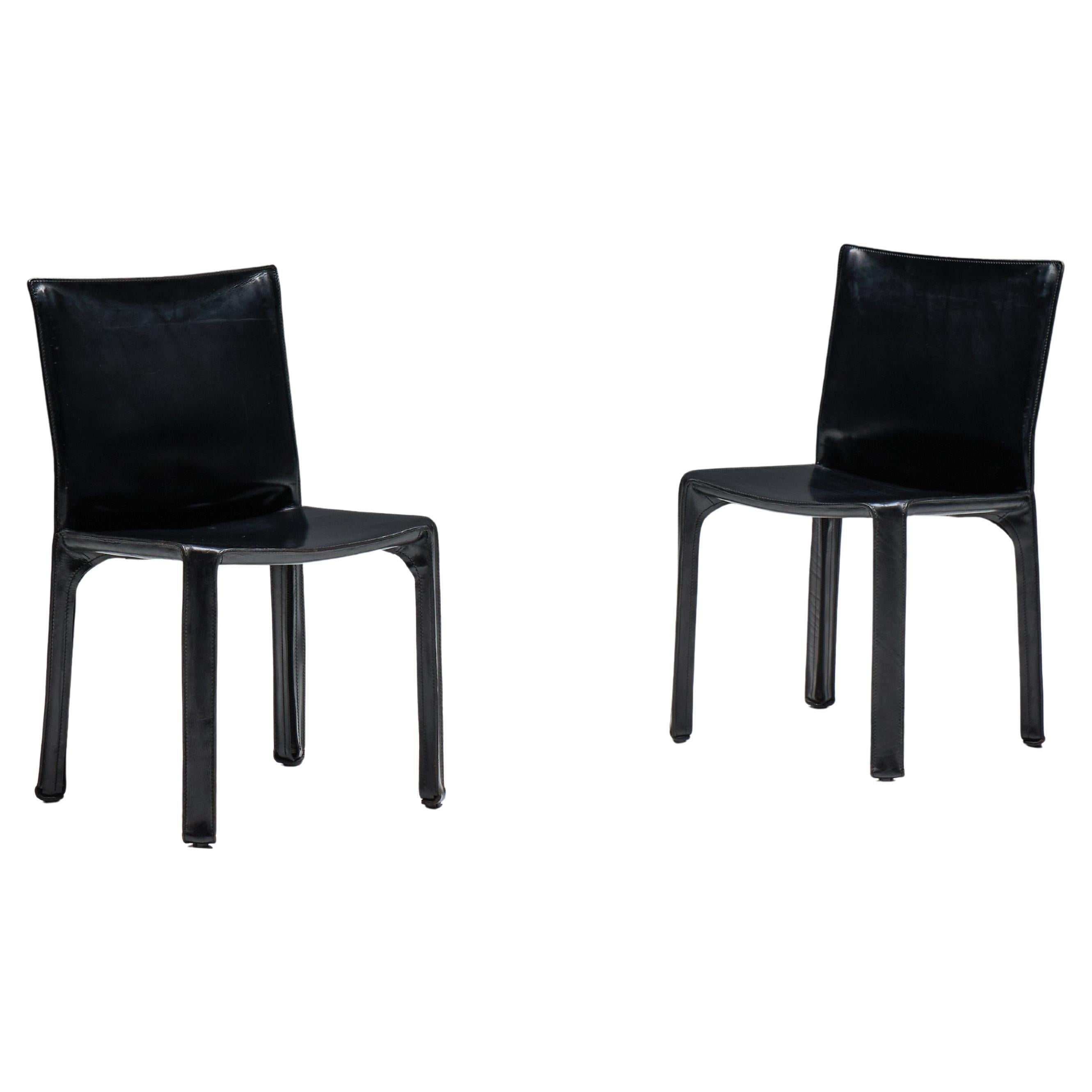 Chaises CAB 412 de Mario Bellini pour Cassina, Italie, 1970