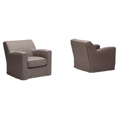 Christian Liaigre Lilac Lounge Chairs, France, Circa 1990, Comfortable