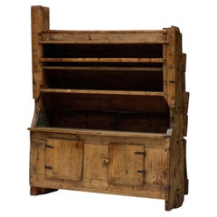 Rustic Art Populaire Pine Dresser, France, 19th Century