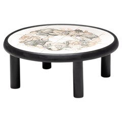 Figurativer Couchtisch aus Keramik von Roger Capron, Frankreich, 1960er Jahre