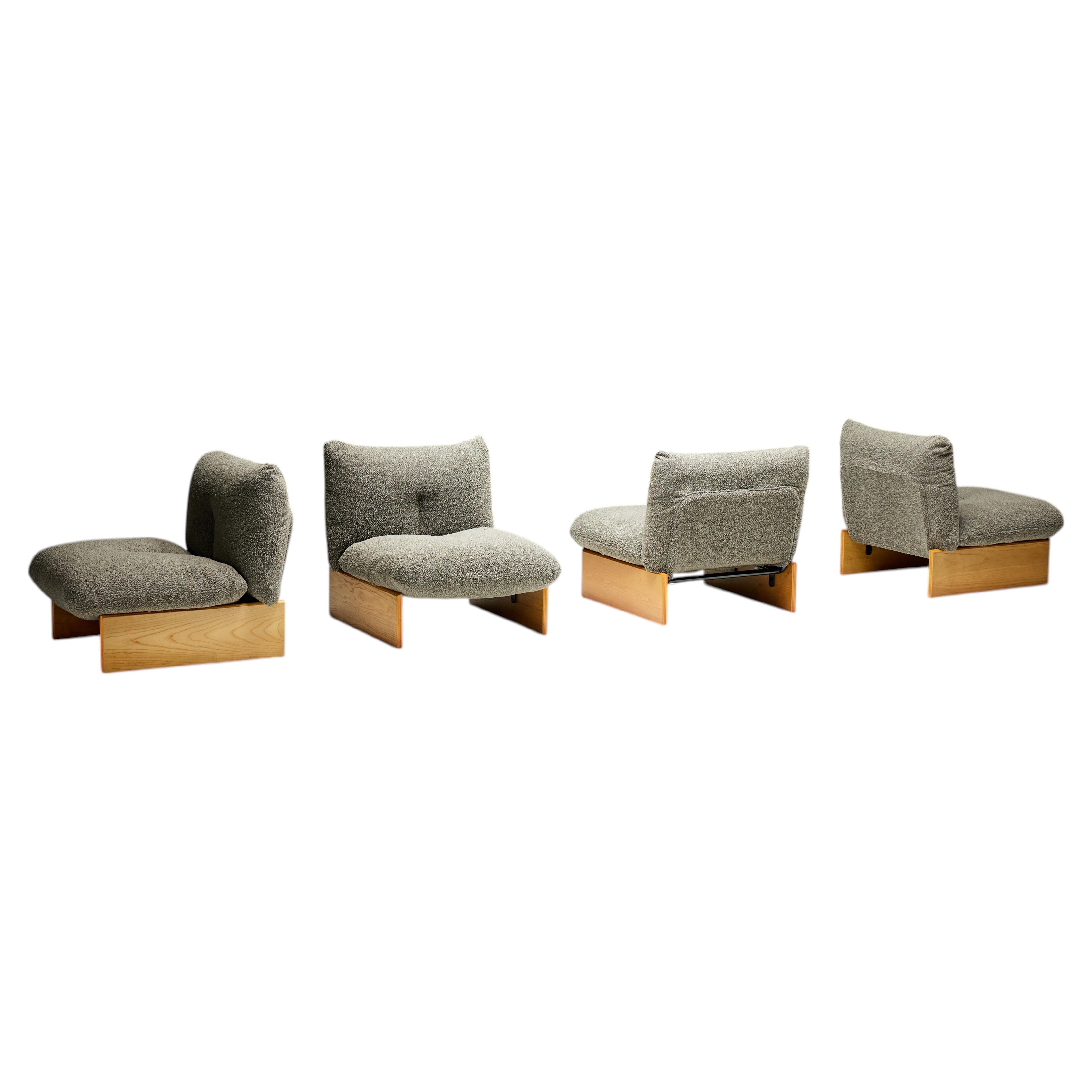 Mid-Century Modular Lounge Chairs for Arflex, Italy, 1970s