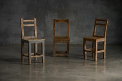 Silla rústica de madera, Francia, siglo XIX