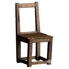 Silla rústica de madera, Francia, siglo XIX