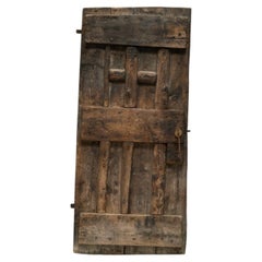 Rustic Vernacular Pine Door, Hautes-Alpes, France, 19th Century