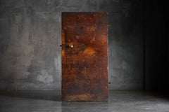 Vernacular Folk Art Pine Door, Hautes-Alpes, France, 19th Century