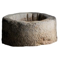 Large Vernacular Stone Basin, Italy - 19th Century