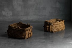 Vernacular Folk Art Woven Basket, France - 19th Century