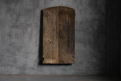 Arched Vernacular Wooden Door, Hautes-Alpes, France, 19th Century