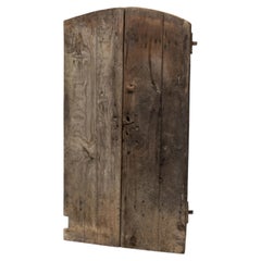 Arched Vernacular Wooden Door, Hautes-Alpes, France, 19th Century