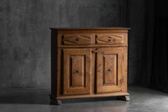Rustic Folk Art Carved Cabinet, 19th Century