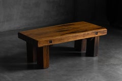 Rustic Oak Coffee Table - Mid-20th Century