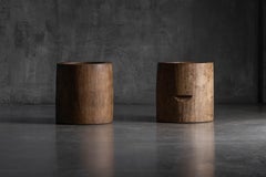 Wooden Usu Mortar, Japan, Early 20th Century