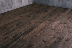 Solid Oak Flooring with Authentic Patina, 20th Century