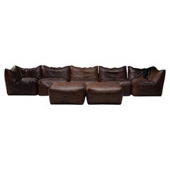 Le Bambole Modular Leather Sofa by Mario Bellini for B&B Italia, Italy, 1970s