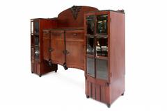Art Deco Amsterdam School Mahogany sculptural Sideboard