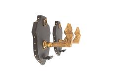Hollywood regency Brass Hooves Coat Hanger Set