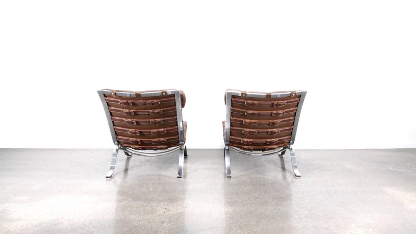 Pair of Ari Lounge Chairs by Arne Norell 1