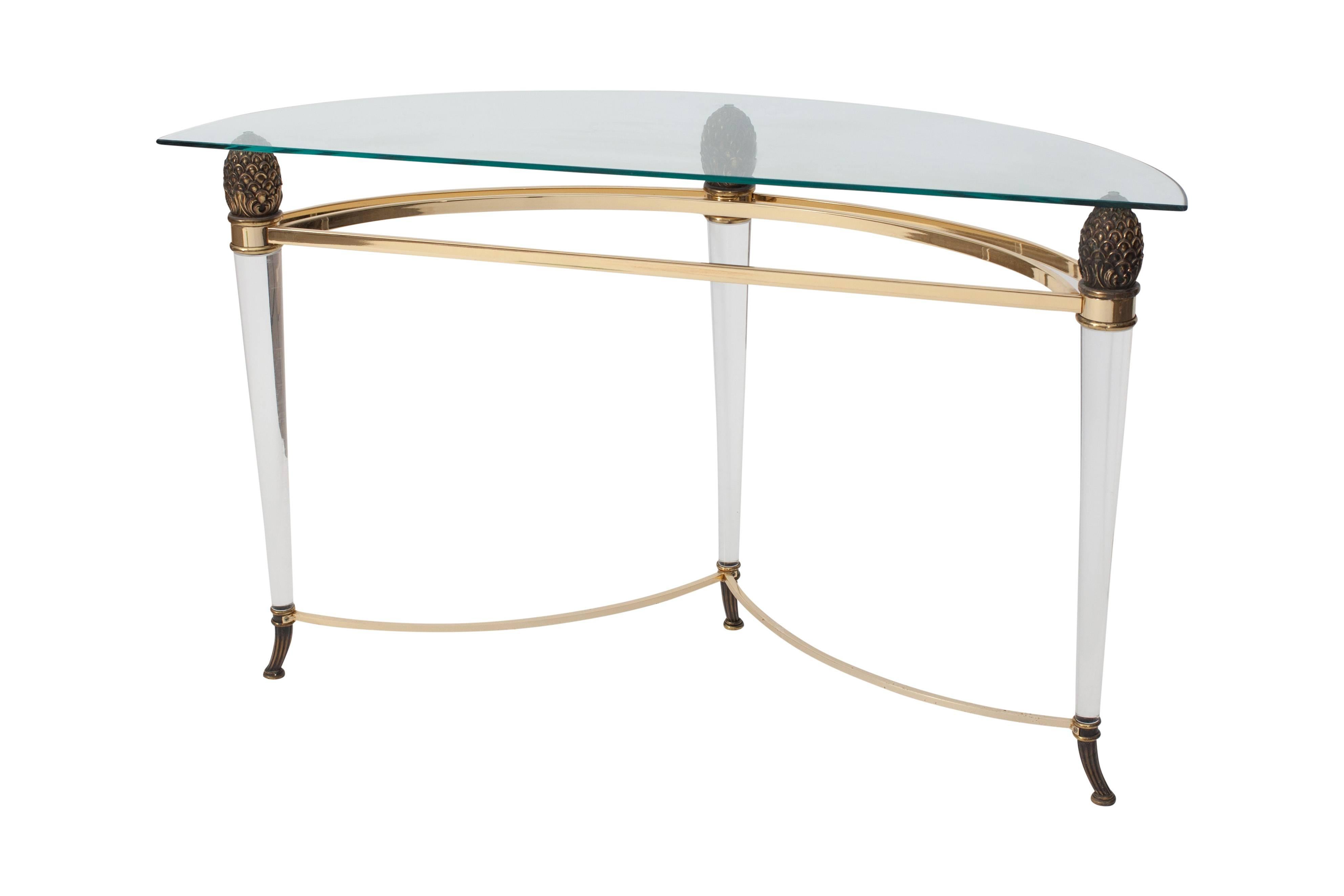 Hollywood Regency Console Table by Maison Jansen, France, 1970s