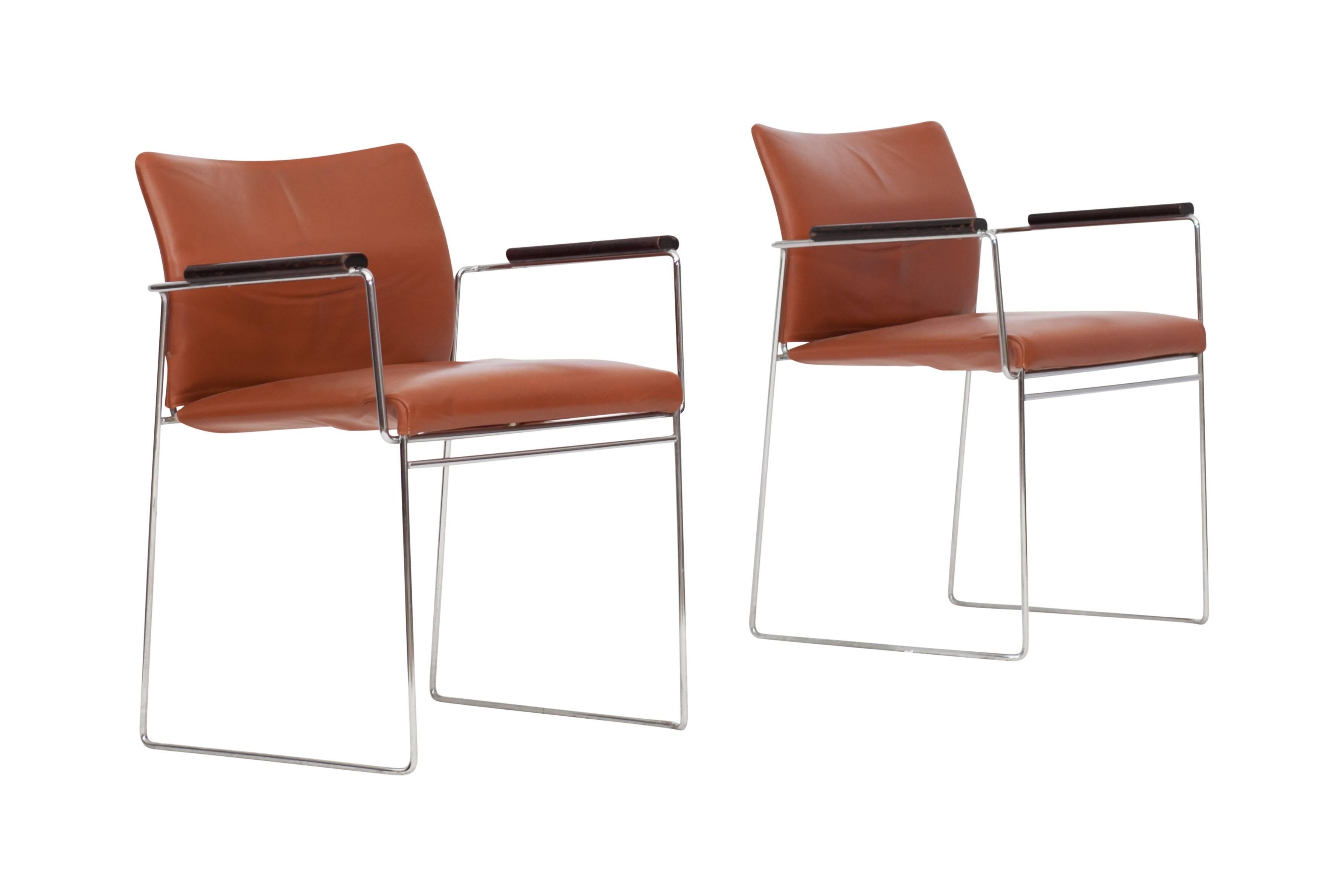 Italian Set of Four Cassina Jano Dining Chairs by Kazuhide Takahama