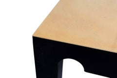 Brass and Black Coffee Table by Emiel Veranneman