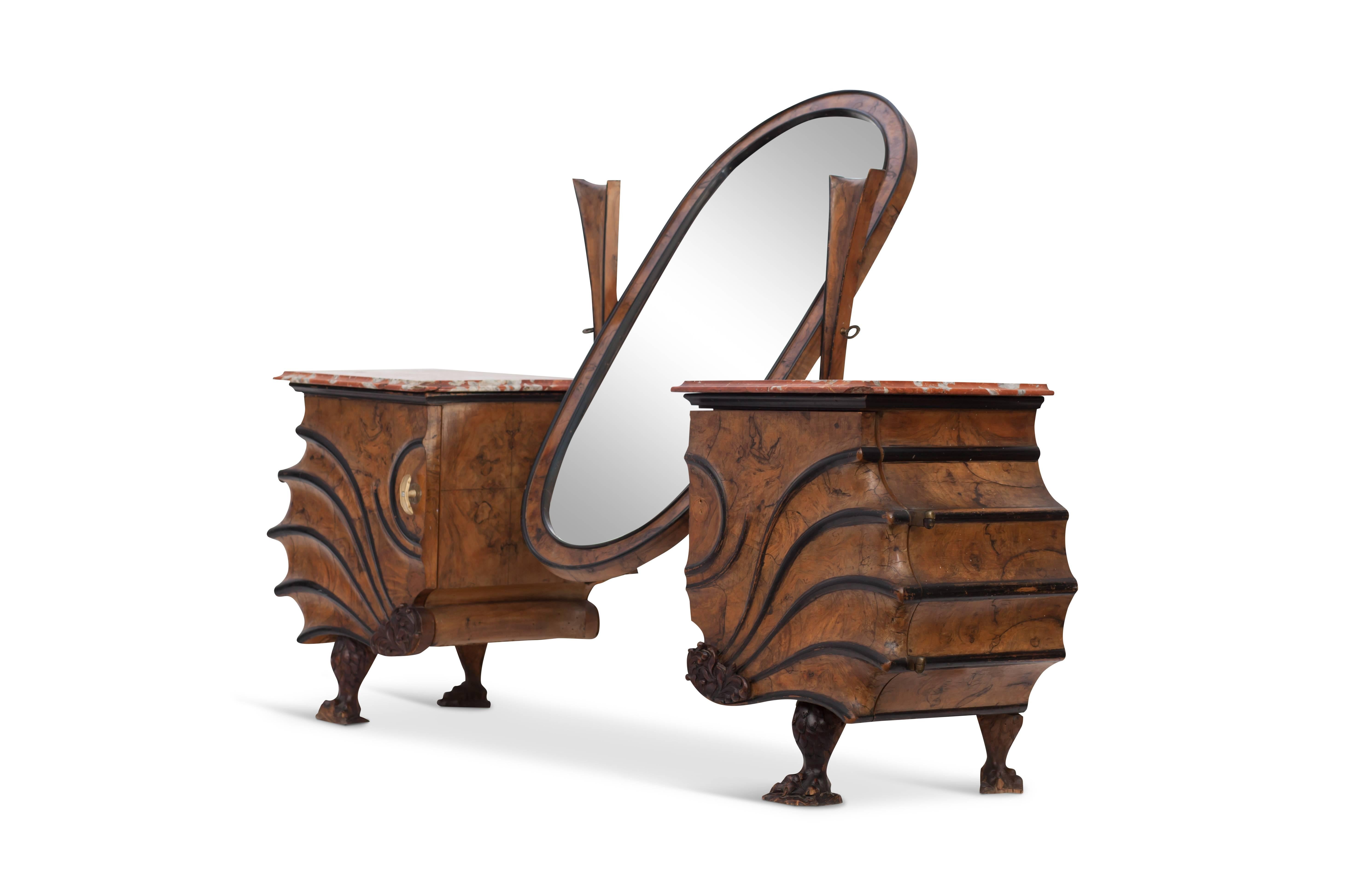 One-of-a-kind Art Nouveau Vanity Console 5