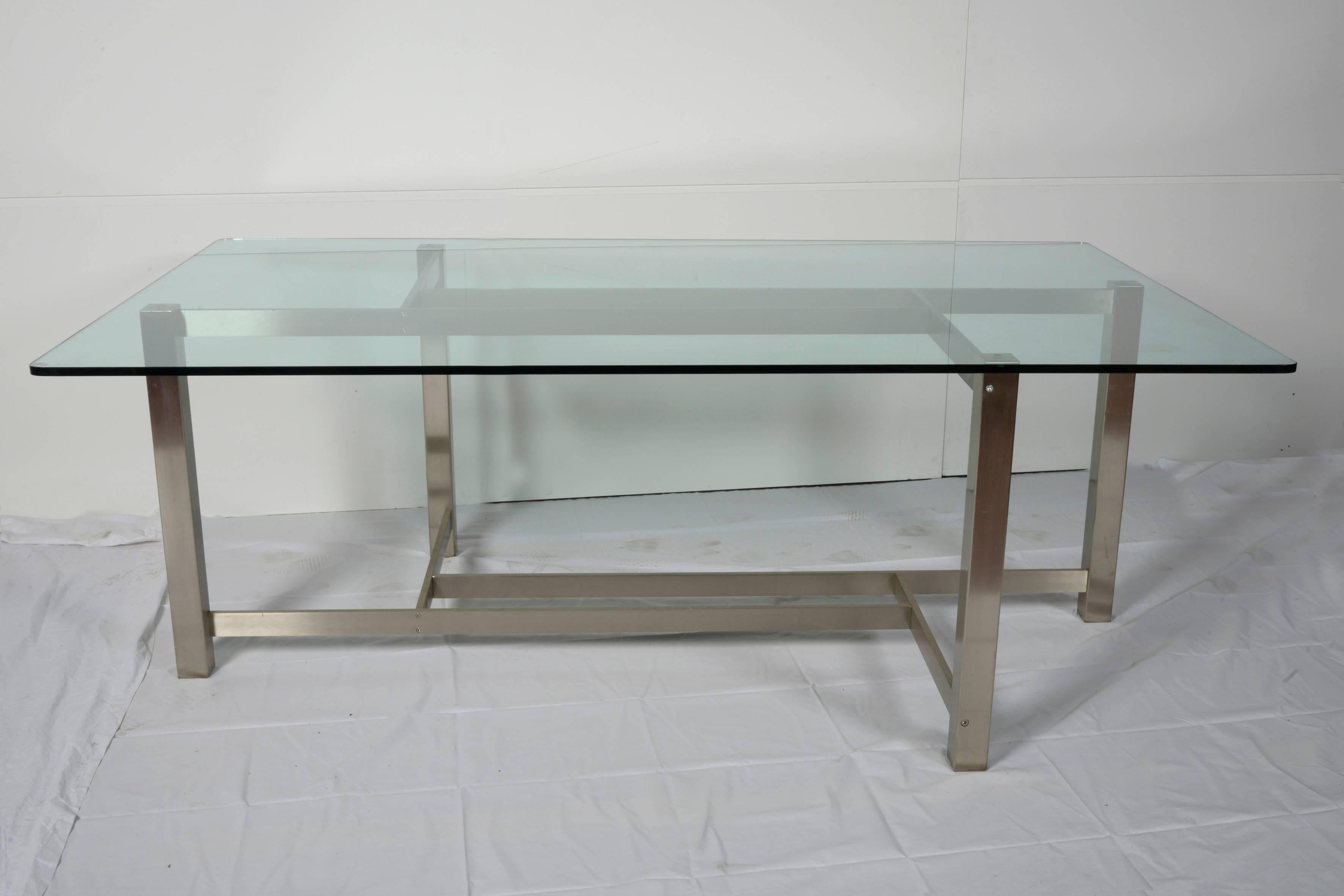 Forma Nova double-sided desk or center table.
Signed.
 