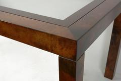 Aldo Tura Lacquered Goatskin Center or Dining Table